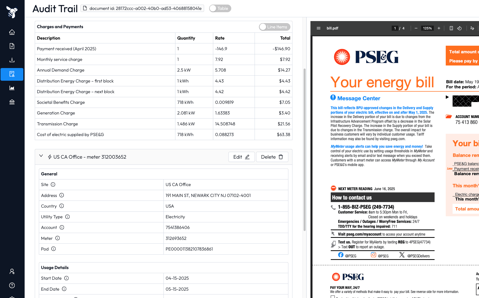 Nectar buildingos alternative | nectar — automated utility data management screenshot